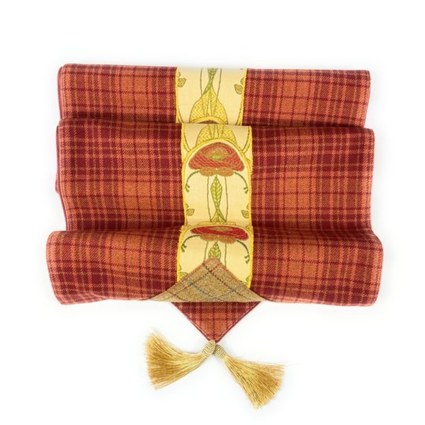 Red Scottish table Runner