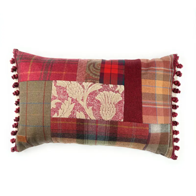 Scottish Pillow with Thistle