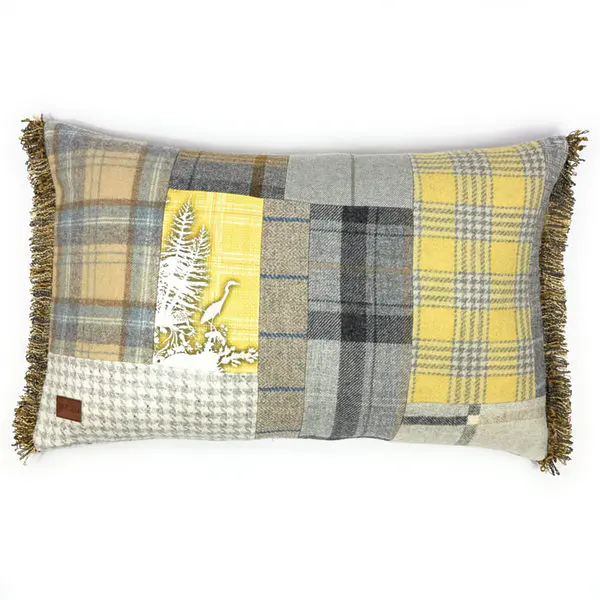 Scottish cushion with heron