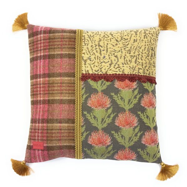 Scottish cushion with thistle