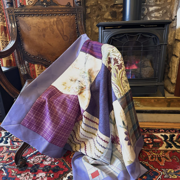 Scottish purple throw