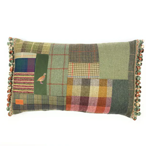 Scottish cushion with partridge