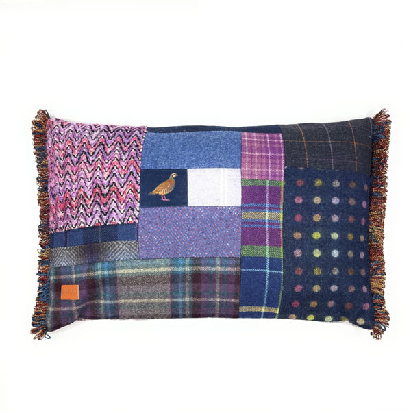 Scottish cushion with partridge