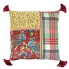 Scottish cushion with Peacock velvet