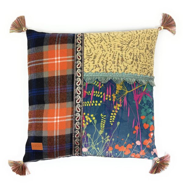 Scottish velvet cushion