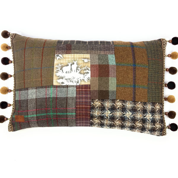 Scottish Cushion with hunting scene