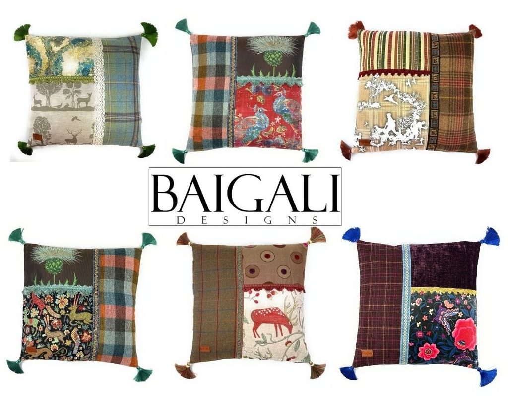 Scottish Cushions with Tassels